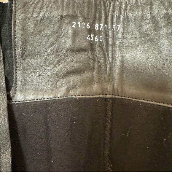 Greyder Black Leather‎ Tall Boots EU 37 US 6.5 Zip Side Closure Block Heel - Picture 10 of 16